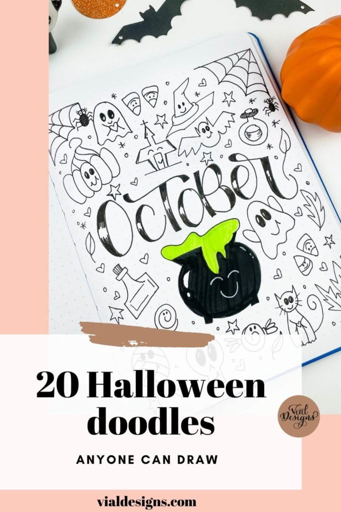 20 easy to draw halloween doodles tutorial