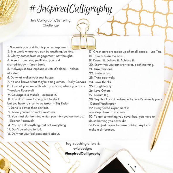 What is a Lettering Challenge? Should you participate in one?