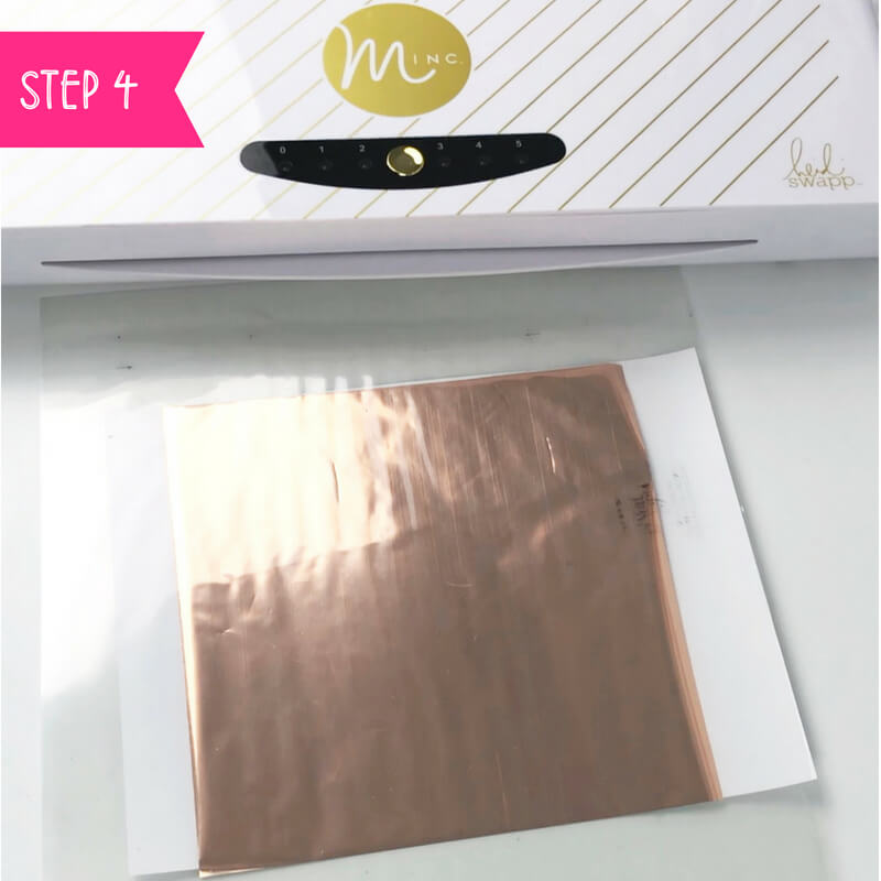 How to foil art prints - DIY Tutorial | How to make gold foil prints By Vial Designs | Step 4