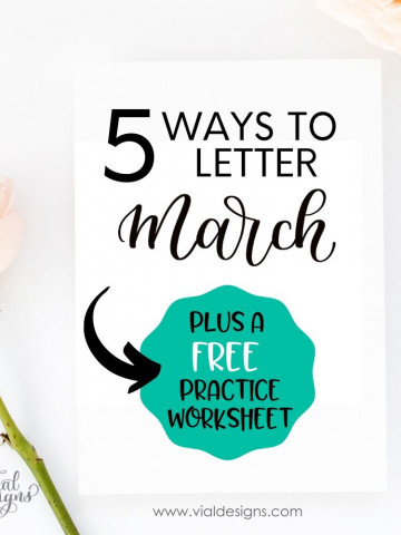 5 Ways to Letter March Including Free Worksheet Tutorial Featured Image