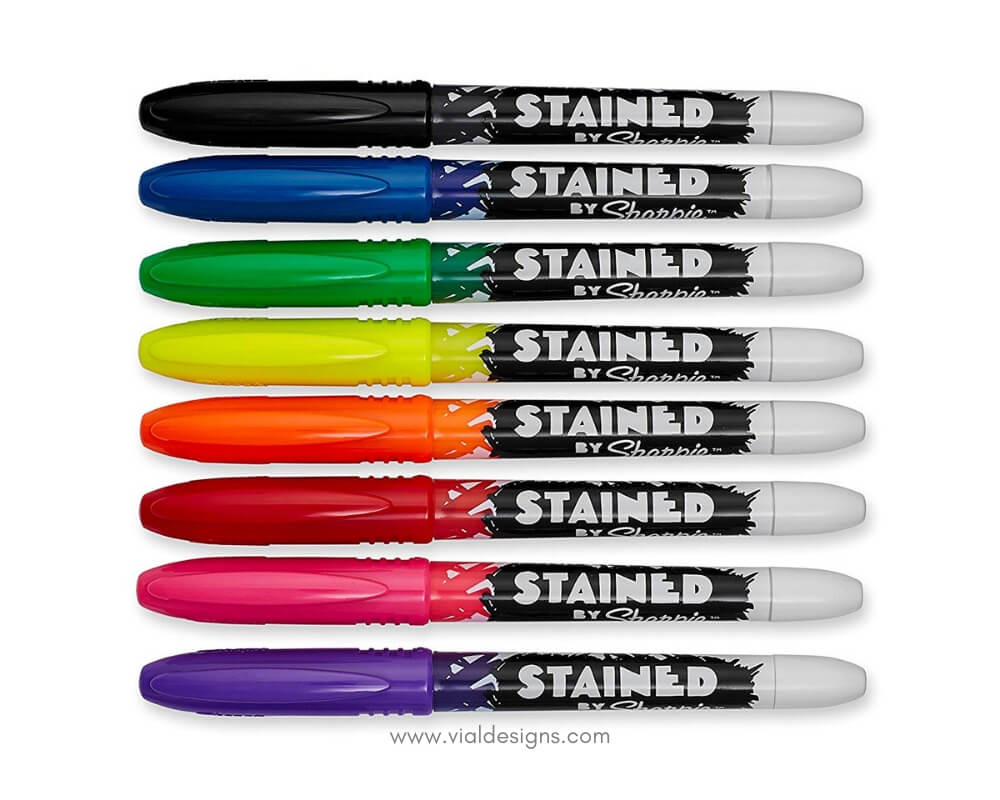 Best Brush Calligraphy Supplies for beginners_Sharpie Stained Brush Pens