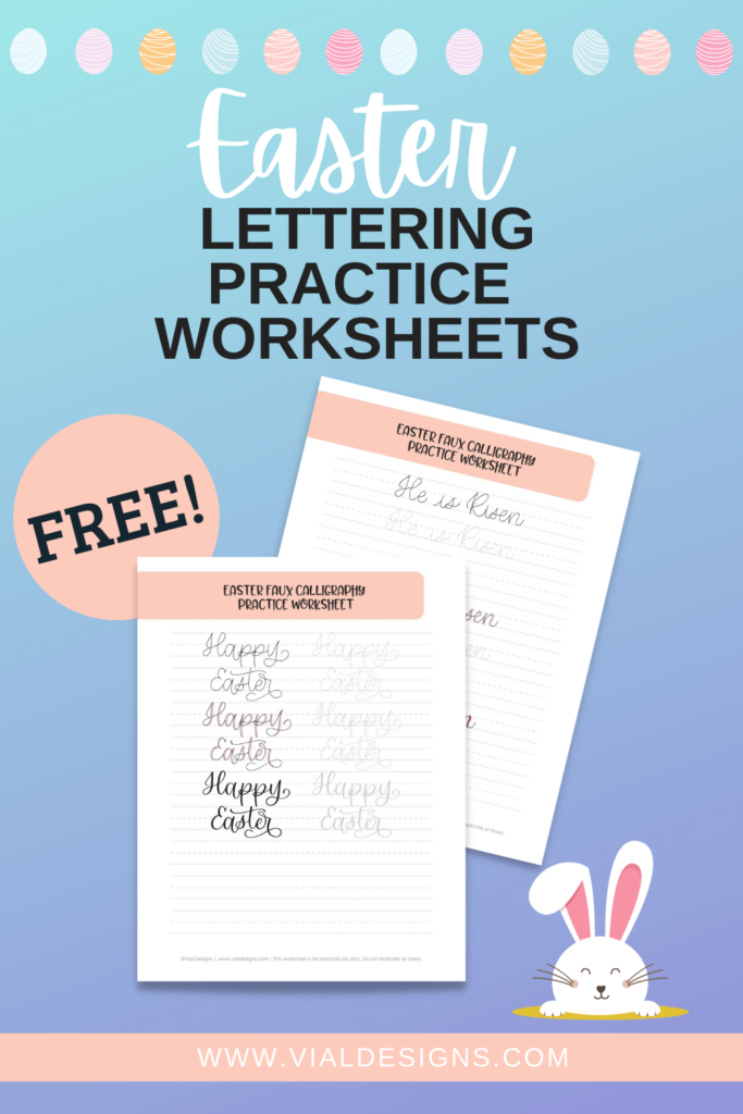 Free-Happy-Easter-Hand-Lettering-Worksheet-for-beginners
