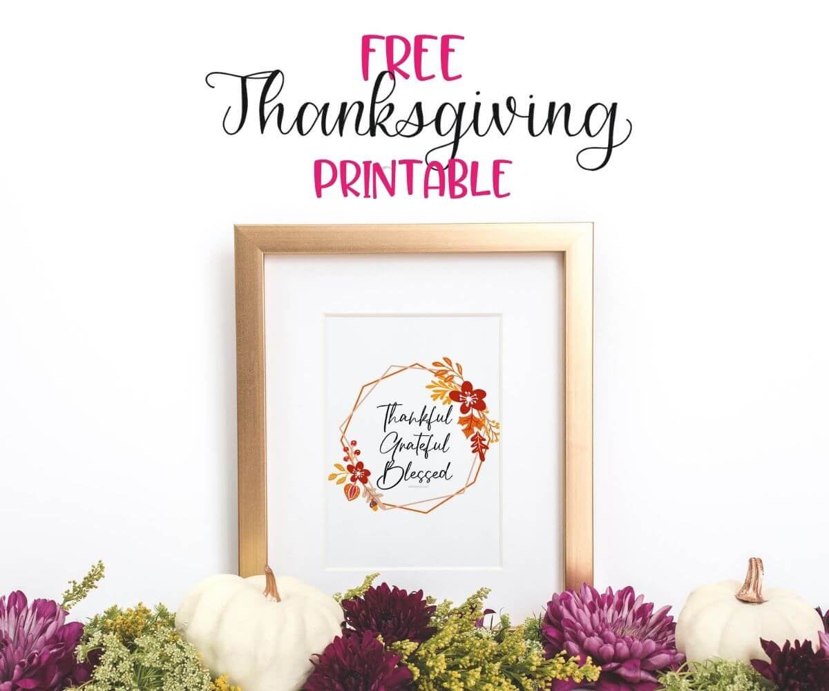 Free Thanksgiving Printable