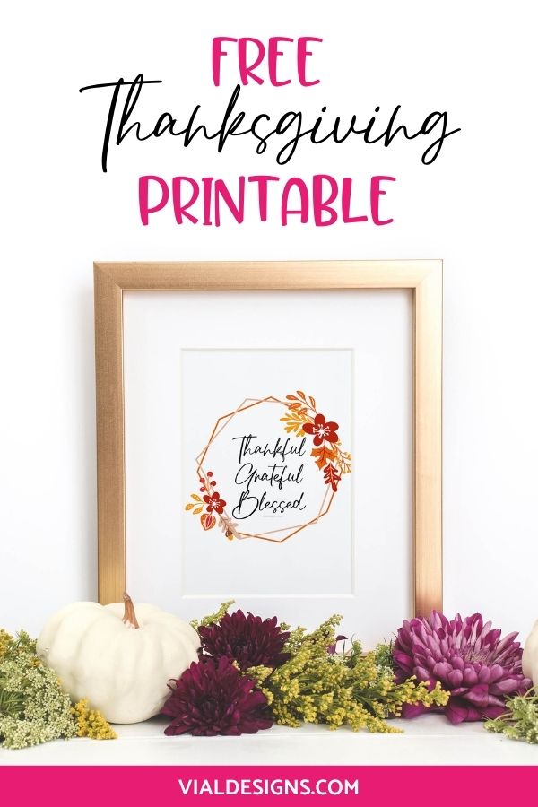 Free Thanksgiving Printable Pinterest Graphic