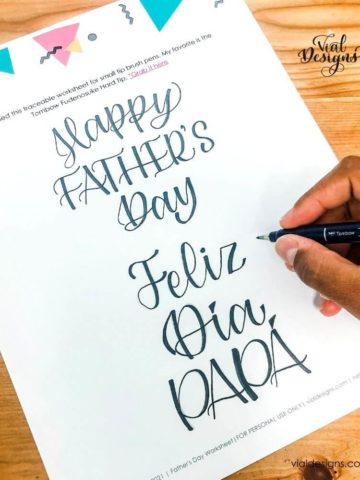 Happy Father's Day Free Practice Worksheet