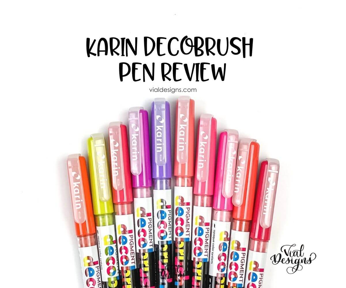 Karin Pigment Decobrush Markers - Grey Colors, Marker Set of 12 