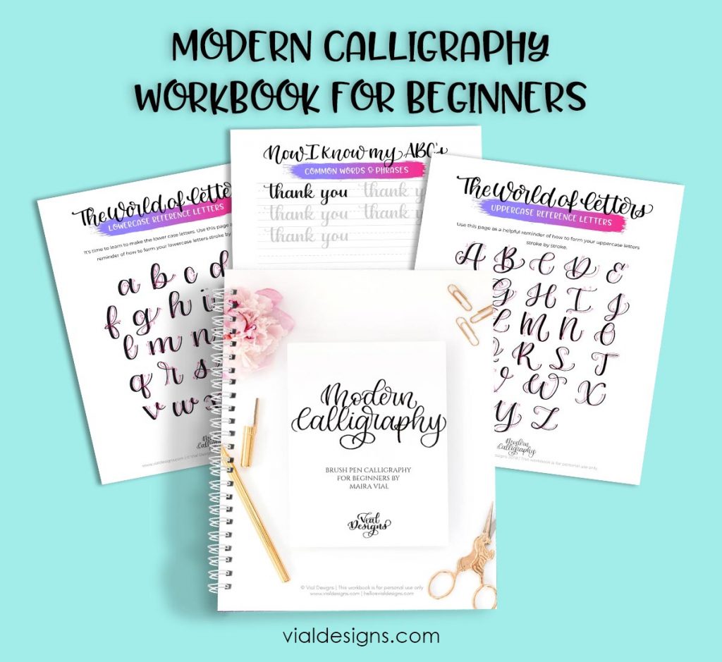 Modern Calligraphy for beginners by Vial Designs