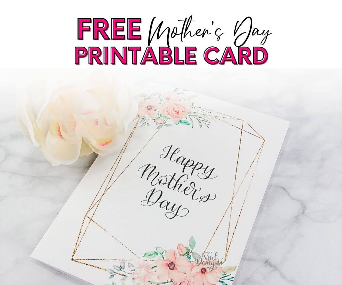 Mother's Day Card Free Printable Featured image