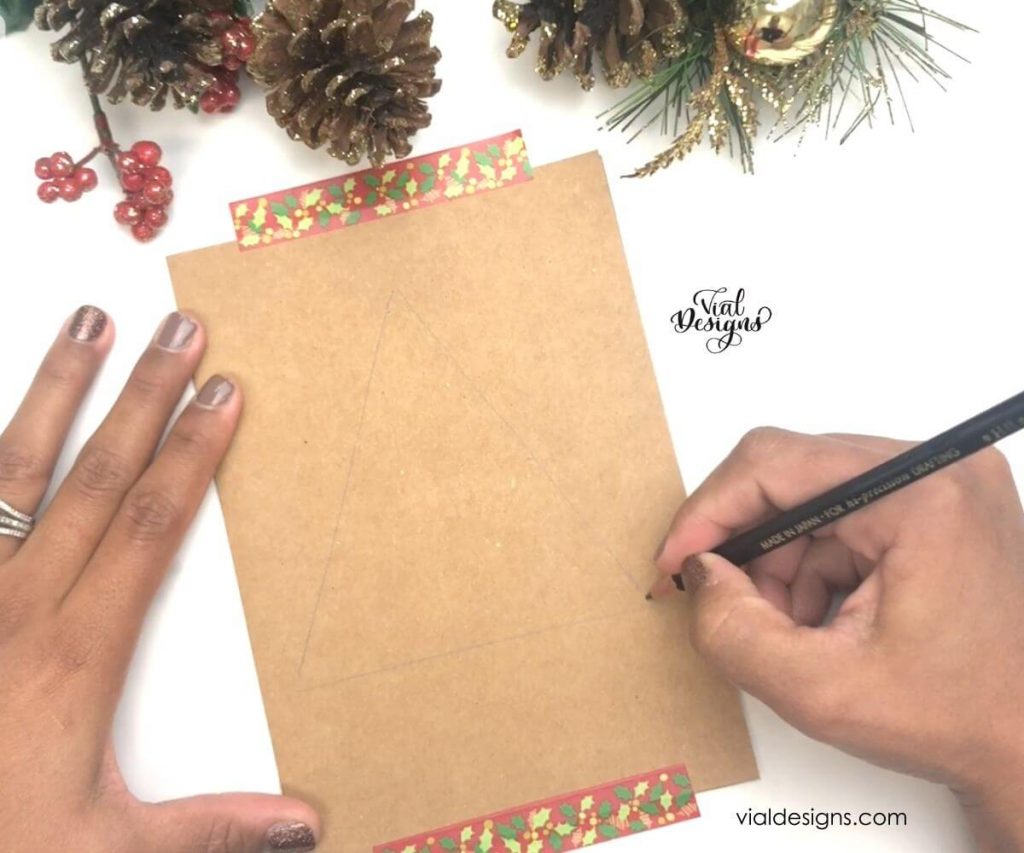 Step 1_Easy DIY Christmas Calligraphy Card