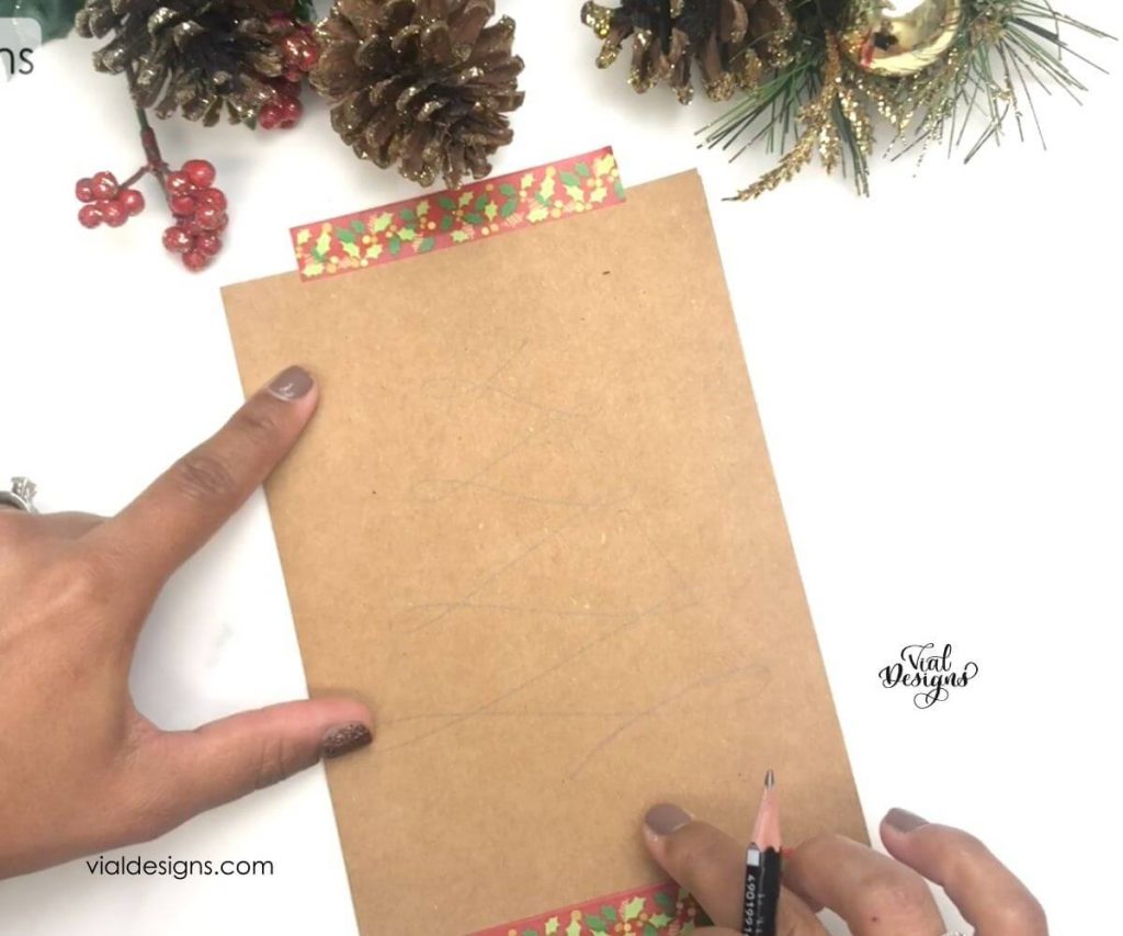 Step 2_Easy DIY Christmas Calligraphy Card