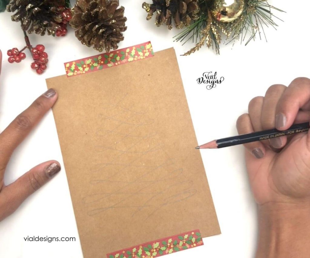 Step 3_Easy DIY Christmas Calligraphy Card