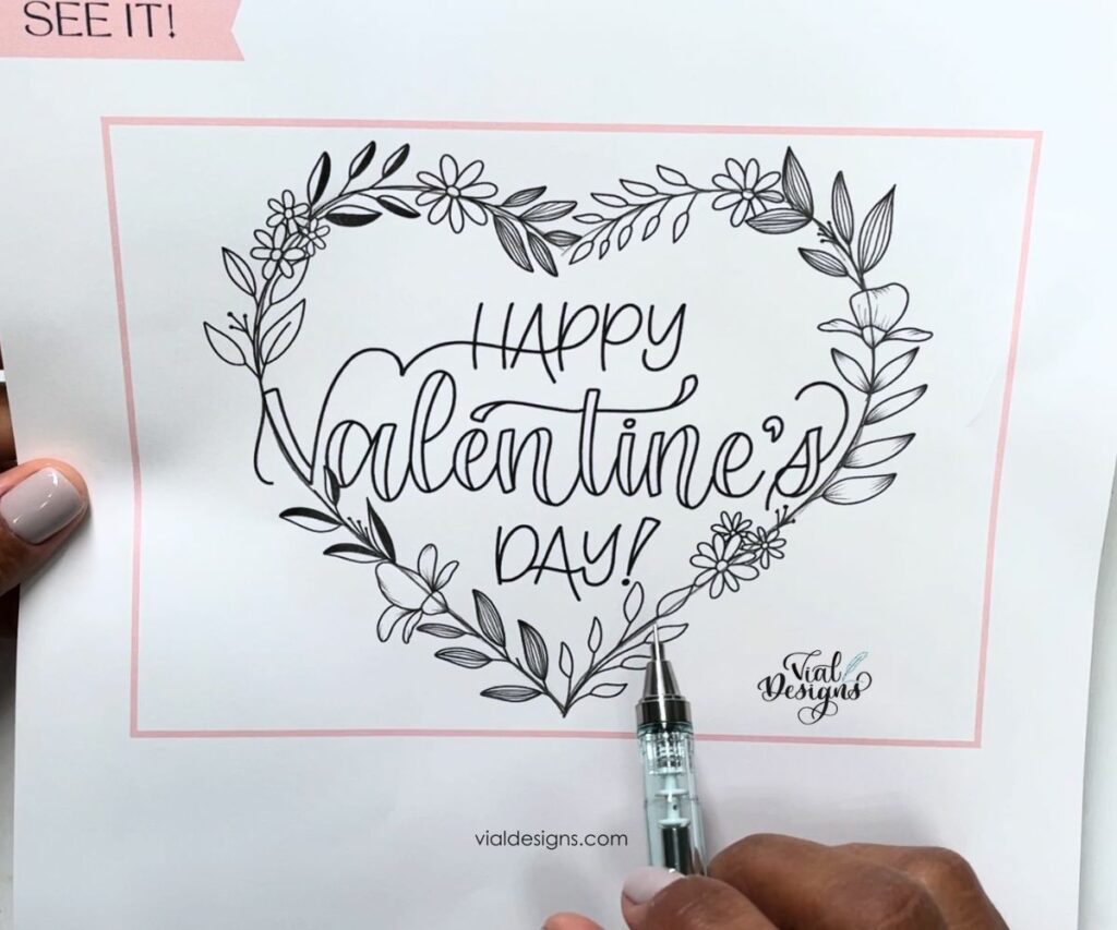 Unique Valentine's day card design