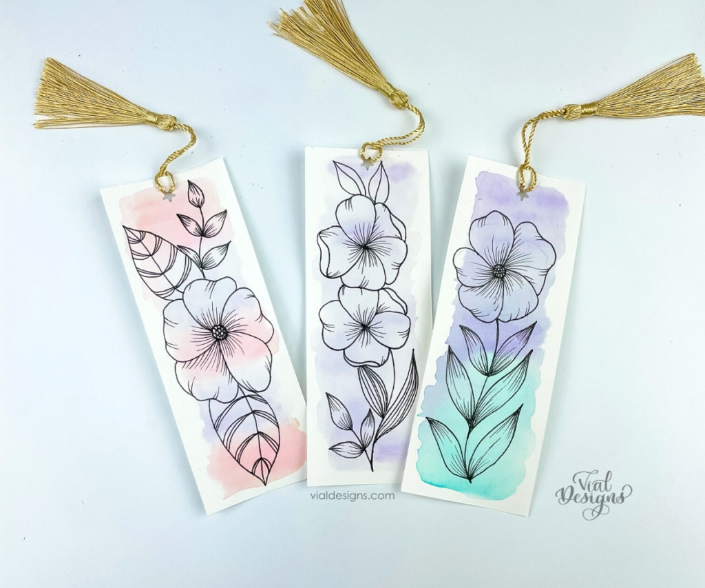 easy-and-fun-watercolor-floral-doodle-bookmark-ideas