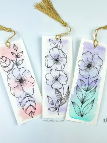 easy-and-fun-watercolor-floral-doodle-bookmark-ideas