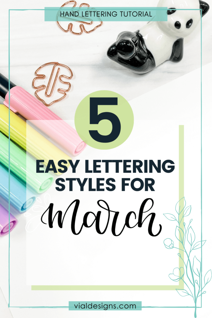 easy handwriting ideas for your march bullet journal set up