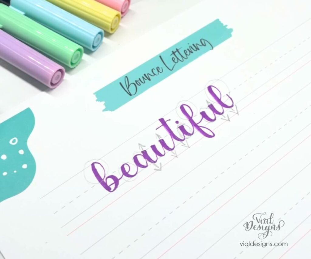 easy way to learn bounce lettering