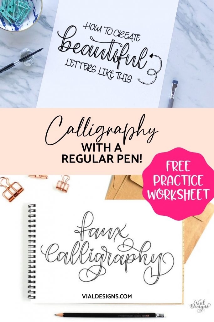 how-to-create-calligraphy-using-a-regular-pen