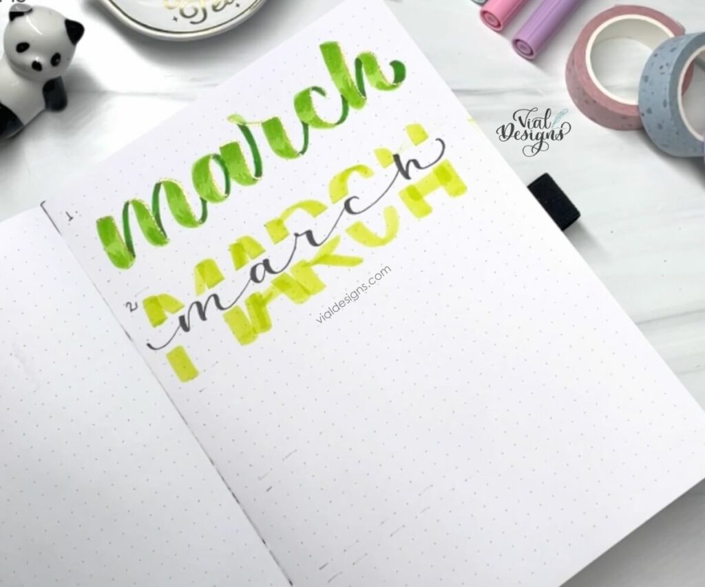 5 Creative Ways to Letter March - Vial Designs