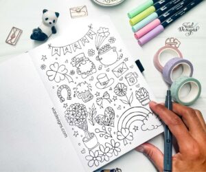 st. patrick's day doodling ideas for beginners